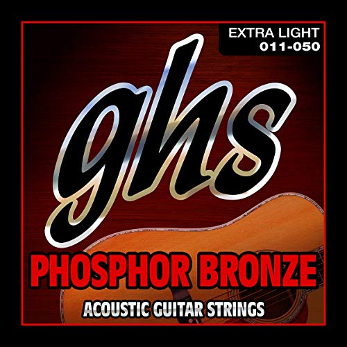 GHS Phosphor Bronze - S315 - Acoustic Guitar String Set, Extra Light, .011-.050 von GHS H10 Ukulele