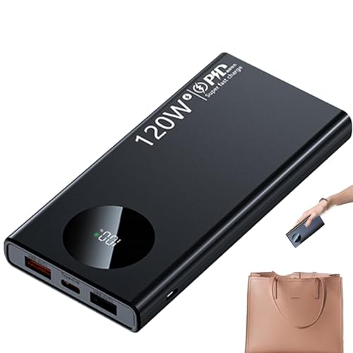 Bank Schnellladung - 120W Tragbares Handy-Ladegerät USB-A, USB-B, Typ C | PD22.5W Super Fast Charge | Tragbares Ladegerät USB | Akku-Ladebank für Telefon von gifyym