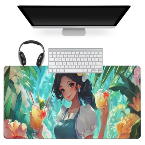 Anime Mauspad 800 x 300mm, Mousepad XXL Schreibtischunterlage Süß Mouse Pad, Wasserdicht und Rutschfest Gaming Mauspad, Verbessert Präzision und Geschwindigkeit, Mauspads für Pc Gaming Zubehör qw890 von gonuoenq