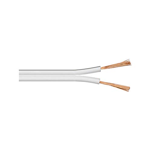 Goobay 27523 Lautsprecherkabel 2x1,5 mm² CCA Litze / Boxenkabel Audio Kabel Meterware / Speaker Cable Litzenkabel Audiokabel Subwoofer Kabel / Weiß / 100 Meter Goobay 27523 Lautsprecherkabel 2x1,5 mm² CCA Litze / Boxenkabel Audio Kabel Meterware / Speaker Cable Litzenkabel Audiokabel Subwoofer Kabel / Weiß / 100 Meter von goobay