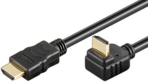 Goobay 31923 High Speed HDMI-Kabel mit Ethernet, goldfarben, Schwarz, 3 m Kabellänge 6 mm Durchmesser von goobay