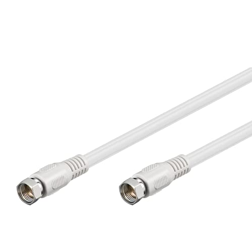 Goobay SAT Anschluss Kabel (F-Stecker auf F-Stecker) 3,5m weiß von goobay