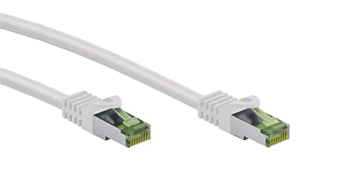 Goobay 61108 - CAT 8.1 Rohkabel - Netzwerkkabel/LAN Kabel - Highspeed 40Gbits Patchkabel mit S/FTP PiMF Schirmung/weiß / 7,5M von goobay