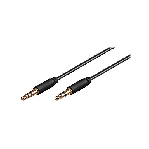 Goobay 69108 Audio Verbindungskabel AUX, 3, 5 mm stereo 3-pol., slim, CU von goobay