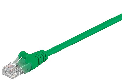 Goobay 69440 CAT 6 Patchkabel, U/UTP, Grün - CCA Kupfergemisch von goobay