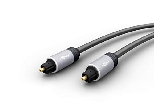 Goobay 77137 Toslink digital Audio Anschlusskabel Lichtwellenleiterkabel, Digitales Audiokabel mit bester Audioqualität, 3 Meter von goobay