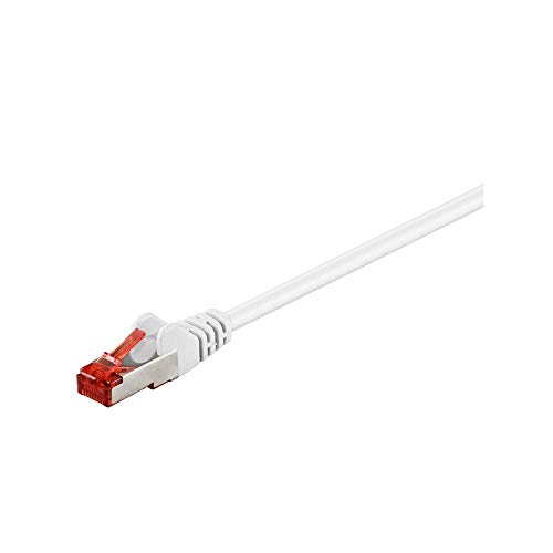 Goobay 95471 CAT 6 Patchkabel, S/FTP (PiMF), Weiß von goobay