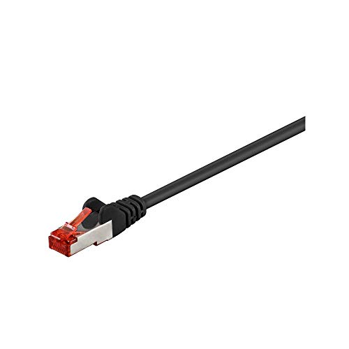 Goobay 95584 CAT 6 Patchkabel, S/FTP (PiMF), Schwarz von goobay