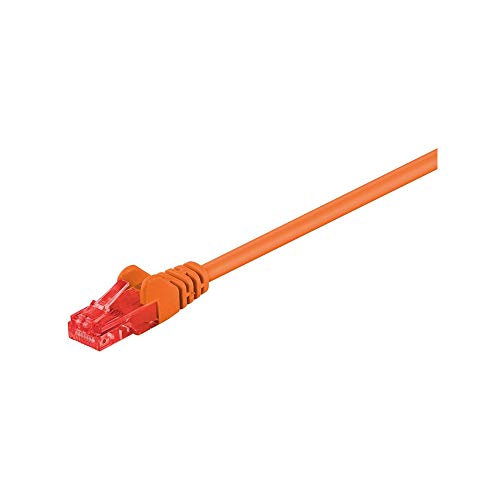 Goobay 95665 CAT 6 Patchkabel, U/UTP, Orange, CCA Kupfergemisch von goobay