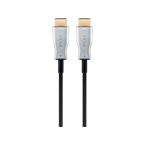 goobay 59810 Optisches Hybrid HDMI Kabel, vergoldet, 70m Schwarz von goobay