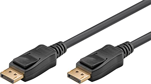 goobay DisplayPort 2.1 Kabel 8k @ 60Hz / DP Kabel kompatibel mit Gaming PC, Laptop, PS5 / geschirmt & vergoldet / 2m / 74761 von goobay