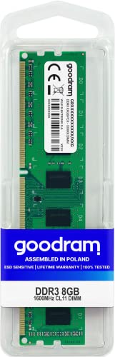 Goodram DDR3 8GB 1600MHz CL11 DIMM Goodram DDR3 8GB 1600MHz CL11 DIMM von GoodRam