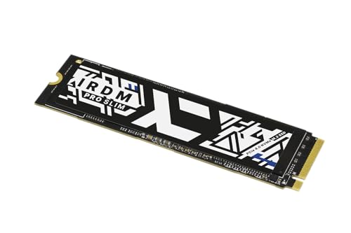 goodram - SSD IRDM PRO Slim Laufwerk mit 1000 GB - 1TB Datenspeicher - PCIe 4X4 M.2 2280 - NVMe - Intern - Speichererweiterung - Laufwerk kompatibel mit PS5 - für PC - Laptop - Gamer - Gaming von goodram