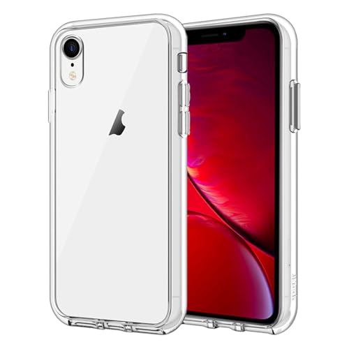 h24z Schutzhülle für iPhone XR, nie vergilbend, Stoßdämpfung, Handyhülle, transparent von h24z