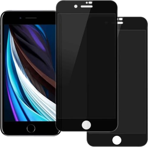 h24z Sichtschutz-Displayschutz, 2er-Pack für iPhone 8 – Härtegrad 9H, Kratzfest, hohe Transparenz von h24z