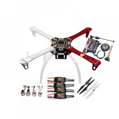 APM2.8 Flight Controller mit Ardupilot M8N GPS, integriertem Kompass, GPS-Ständer und Stoßdämpfer, kompatibel mit RC Quadcopter Multicopter(Drone F450 Package C) von hJNGdU