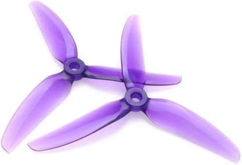 hJNGdU 12 Paar 5X4,3X3V2S 5043 Propeller Kompatibel mit 5-Zoll-Drohnen RC Freestyle Ersatz-DIY-Teile in Lila, kompatibel mit verschiedenen Modellen(12PAIRS Blue) von hJNGdU