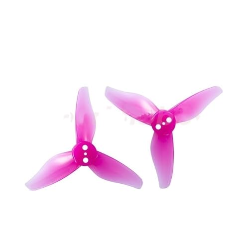 hJNGdU 2023 2 Zoll 3-Propeller kompatibel mit 1105-1108 Motoren Kompatibel mit Toothpick RC Drone Racing 24 STK(12PAIRS PINK 1.5MM) von hJNGdU