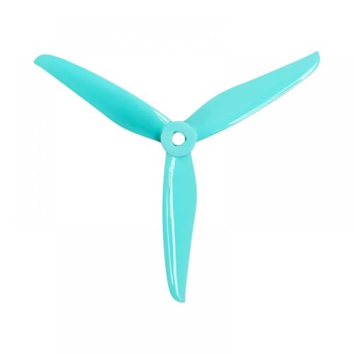 hJNGdU 24 Stück 5 Zoll T5143.5 T5146.5 V2 Cyclone Freestyle Props Racing Propeller 5 mm kompatibel mit RC Racing Drohnen(T5146.5 Teal) von hJNGdU