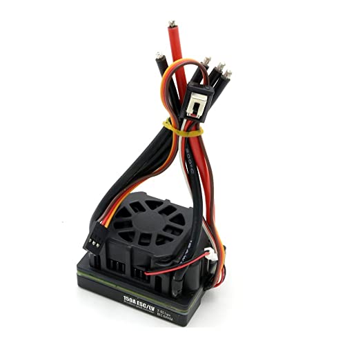 hJNGdU Mitoot 80A 150A Zwei-Wege-Brushless-ESC-Elektrogeschwindigkeitsregler 2-6S Wasserdichter BEC Kompatibel mit 1/8 1/10 RC-Geländewagen(150A 2-6S) von hJNGdU