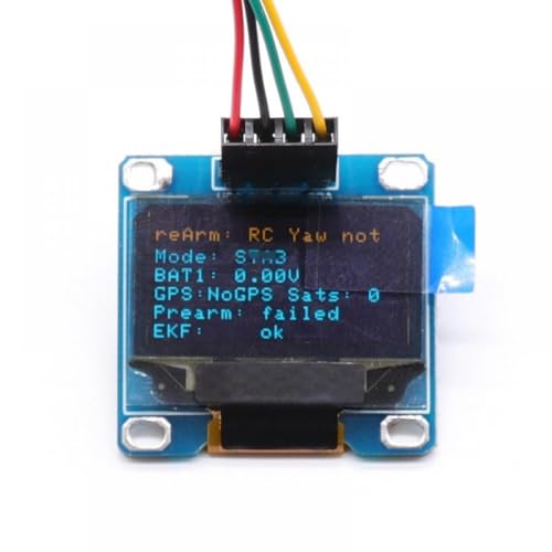 hJNGdU OSD-OLED-Display, kompatibel mit Pixhawk 2.4.8 und PX4 Flight Control zur Überwachung des Flugstatus über die I2C-Schnittstelle von hJNGdU