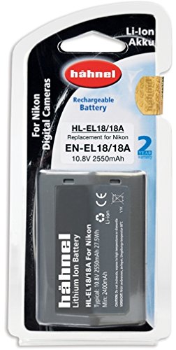 Hähnel HL EL18 Li-Ion Akku für Nikon Digitalkameras - Ersatzakku für Nikon EN-EL18 schwarz von Hähnel