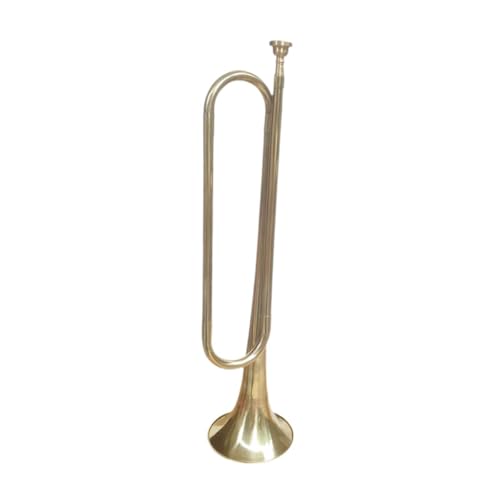 harayaa C Flat Bugle Trompete Messing Professionelles Musikinstrument Scouting Trompete von harayaa