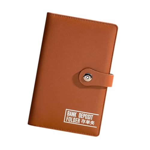 harayaa PU Notebook Binder nachfüllbares Geld sparen für Reisen, Braun von harayaa