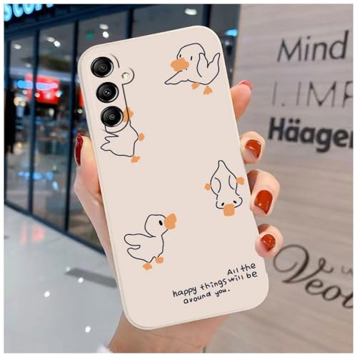 Niedliche Hülle Kompatibel mit Samsung Galaxy A54 5G - Komfortable Katze Bär Soft TPU mit Cartoon Tier von hdqICase