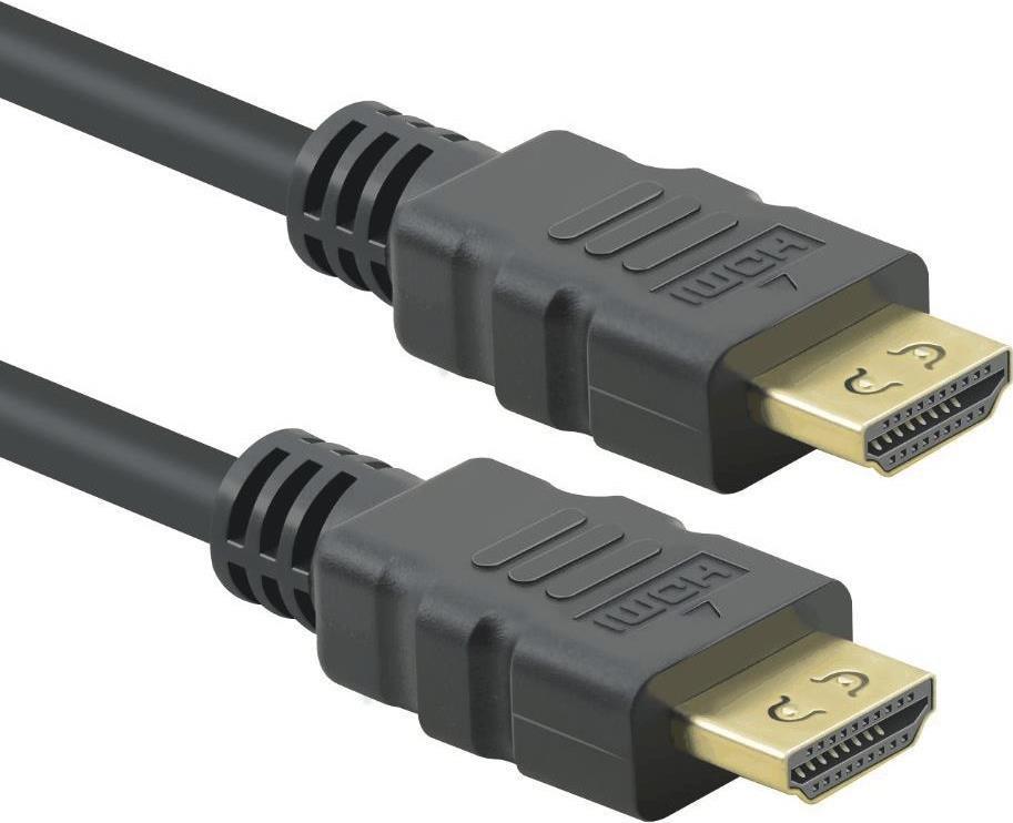 Helos HQ - HDMI-Kabel mit Ethernet - HDMI m�nnlich zu HDMI m�nnlich - 7.5 m - Schwarz - 4K Unterst�tzung von helos