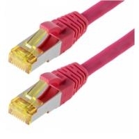 Helos - Patchkabel - RJ-45 (M) - RJ-45 (M) - 1 m - SFTP-Kabel (PIMF) - CAT 6a - Magenta von helos