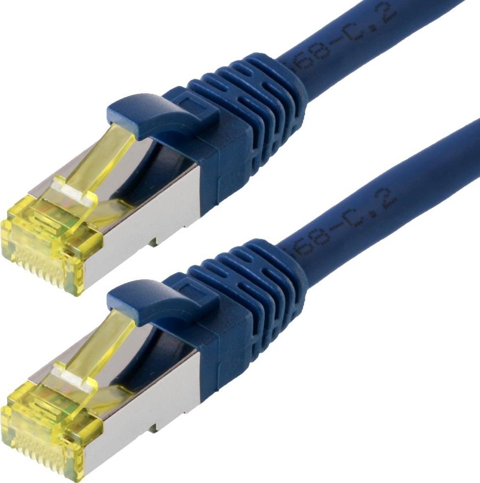 Helos - Patchkabel - RJ-45 (M) - RJ-45 (M) - 20 m - SFTP-Kabel (PIMF) - CAT 6a - Blau von helos