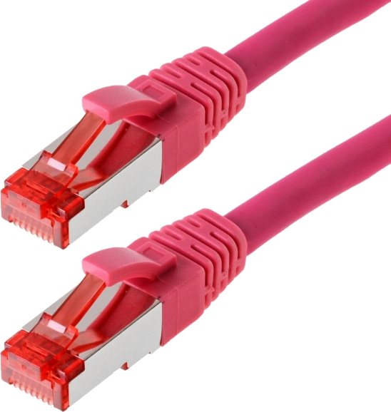 Helos - Patchkabel - RJ-45 (M) - RJ-45 (M) - 20 m - SFTP-Kabel - CAT 6 - magenta von helos