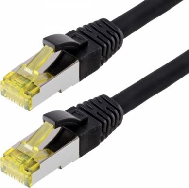 Helos - Patchkabel - RJ-45 (M) - RJ-45 (M) - 7.5 m - SFTP-Kabel (PIMF) - CAT 6a - Schwarz von helos