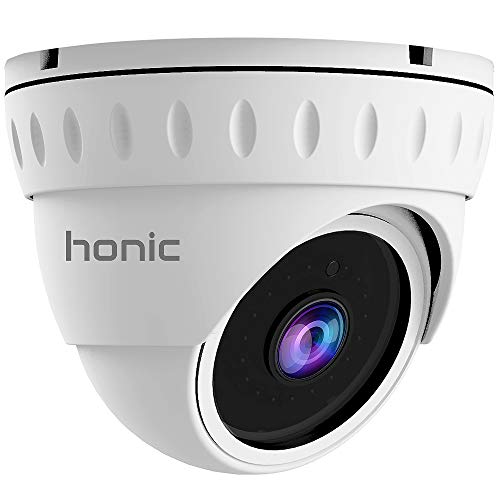 Honic CCTV-Kamera, helle klare Nachtsicht, 2 MP, Weitwinkel, AHD, TVI CVI 960H, für Innen- und Außenbereich, 1080P Sicherheit, IR-Analog-Kamera, wasserdichte Augapf-Kamera für Überwachung (Metall) von honic