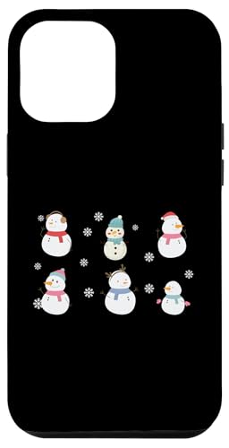 Hülle für iPhone 15 Plus Süßes und lustiges T-Shirt mit sechs Schneemann-Motiven von hope and daisies