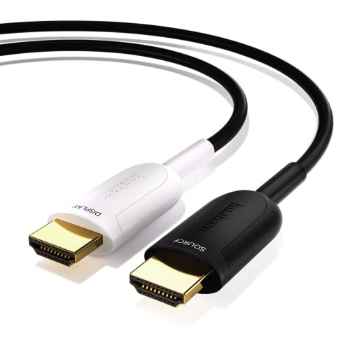 huaham 8K Fiber Optic HDMI Cable 20m, 48Gbps Ultra High Speed HDMI 2.1 Cable 8K@60Hz 4K@120Hz, Support eARC RTX 3090 HDCP 2.2&2.3 Dolby Compatible with PS5, Xbox Series X, Roku/Fire/LG CX TV/Blu-ray von huaham