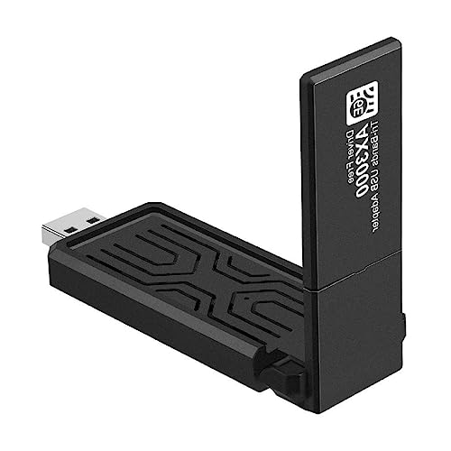 AX3000M WiFi6 USB-Karte USB 3.0 für Laptops Desktops 3000 Mbps Empfänger USB-Karte von huwvqci