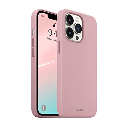 i-Paint 224003 Solid Case Pink Ultra-Flexibles Silikon für iPhone 13 Pro Max Strukturierte Haptik für verbesserten Halt und Griff, dünn und anschmiegsam, Komplettschutz auf 4 Seiten von i-Paint