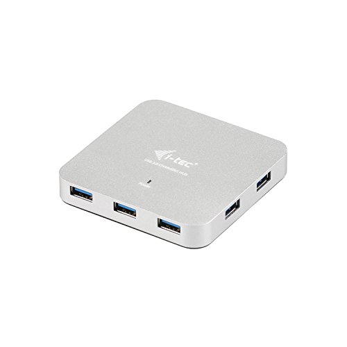 i-tec USB 3.0 Metal Charging HUB 7 Port mit externem Netzadapter 7x USB Ladeport, ideal für Notebook Ultrabook Tablet PC , Windows Mac Linux von i-tec