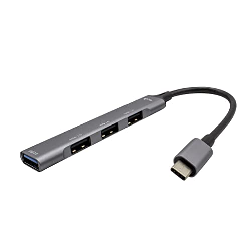 i-tec USB-C Metal HUB 1x USB 3.0 + 3X USB 2.0 - Kompatibel mit Allen Laptops/Tablets mit USB-C- oder Thunderbolt-Anschlüssen von i-tec