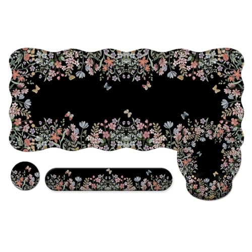 iCasso 4-in-1 ergonomisches Mauspad mit Handgelenkstütze + Tastatur-Handgelenkauflage + Untersetzer-Set iCasso 4-in-1 ergonomisches Mauspad mit Handgelenkstütze + Tastatur-Handgelenkauflage + Untersetzer-Set von iCasso