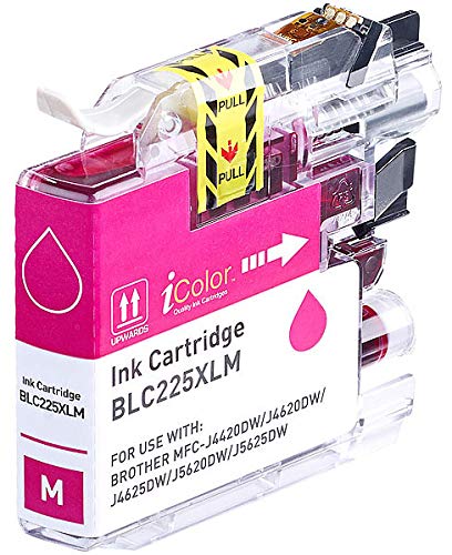 iColor Brother Mfc J4420dw: Tintenpatrone für Brother (ersetzt LC-225XL), Magenta (Brother Mfc J5320dw, Brother Dcp J4120dw, Tintenstrahldrucker) von iColor