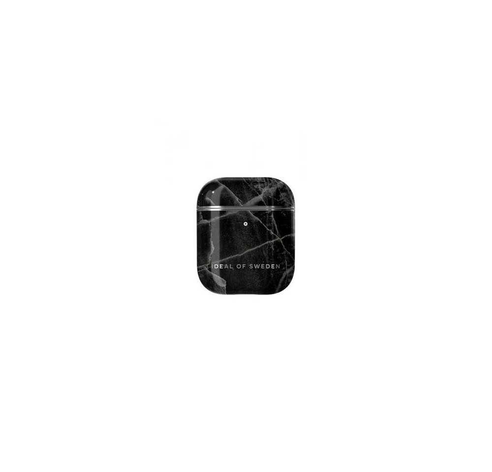 iDeal of Sweden iDeal of Sweden AirPods Case Black Thunder Marble - Hülle Kopfhörer (Stylisches Design in Black Thunder Marble, Stylisches Design in Black Thunder Marble) von iDeal of Sweden