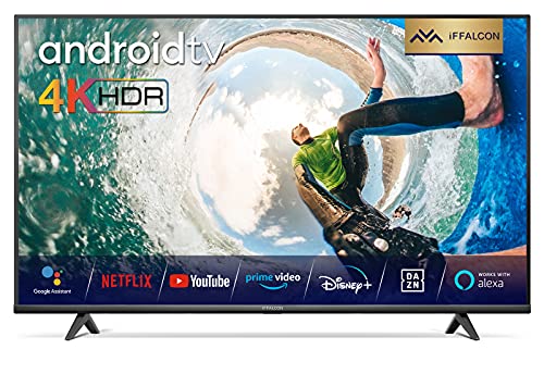 iFFALCON 55K610 LED Fernseher 55 Zoll (139cm) Smart TV (4K Ultra HD, MEMC, Dolby Vision, Android TV, Prime Video, Google Assistant und Alexa) von iFFALCON