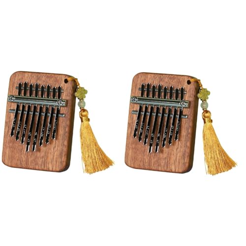 iFutniew 8-Ton Sapele Water Drop Medium Kalimba Tragbares Fünf-Finger-Klavier Geeignet für Anfänger Finger-Klavier-Instrument C von iFutniew