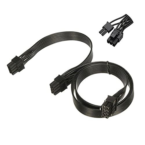 iHaospace ATX 8 Pin auf Dual PCIe 8 Pin (6+2) Adapterkabel, modulares Netzteilkabel für Corsair RM650X RM750X RM850X RM1000X Netzadapterkabel PSU auf PCI-E Kabel von iHaospace