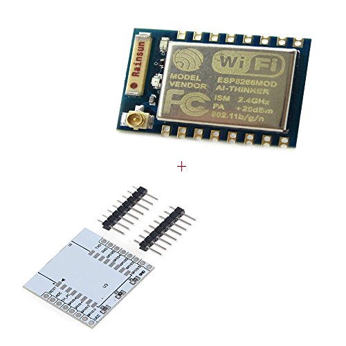 iHaospace ESP8266 ESP-07, Wireless remote serielles WLAN WIFI Modul für Arduino, Raspberry Pi und Mikrocontroller mit gratis Adapter Board von iHaospace