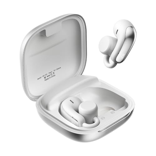 iKF C02 Offene Ohrhörer, kabellose In-Ear-Kopfhörer, Bluetooth mit 60 Stunden Spielzeit, Enc Noise Cancelling Mikrofon, IP5 wasserdicht, Bluetooth 5.4 Kopfhörer, Komfortables Design für Sport von iKF