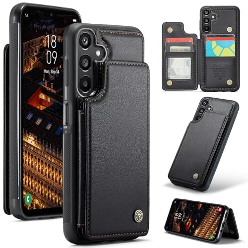 iLovecover Handyhülle für iPhone XS Max Leder Stoßfestes Hülle [RFID-Blockierung] Premium PU Leder Schutzhülle, Kartenfach Standfunktion kompatibel mit iPhone XS Max - Schwarz von iLovecover